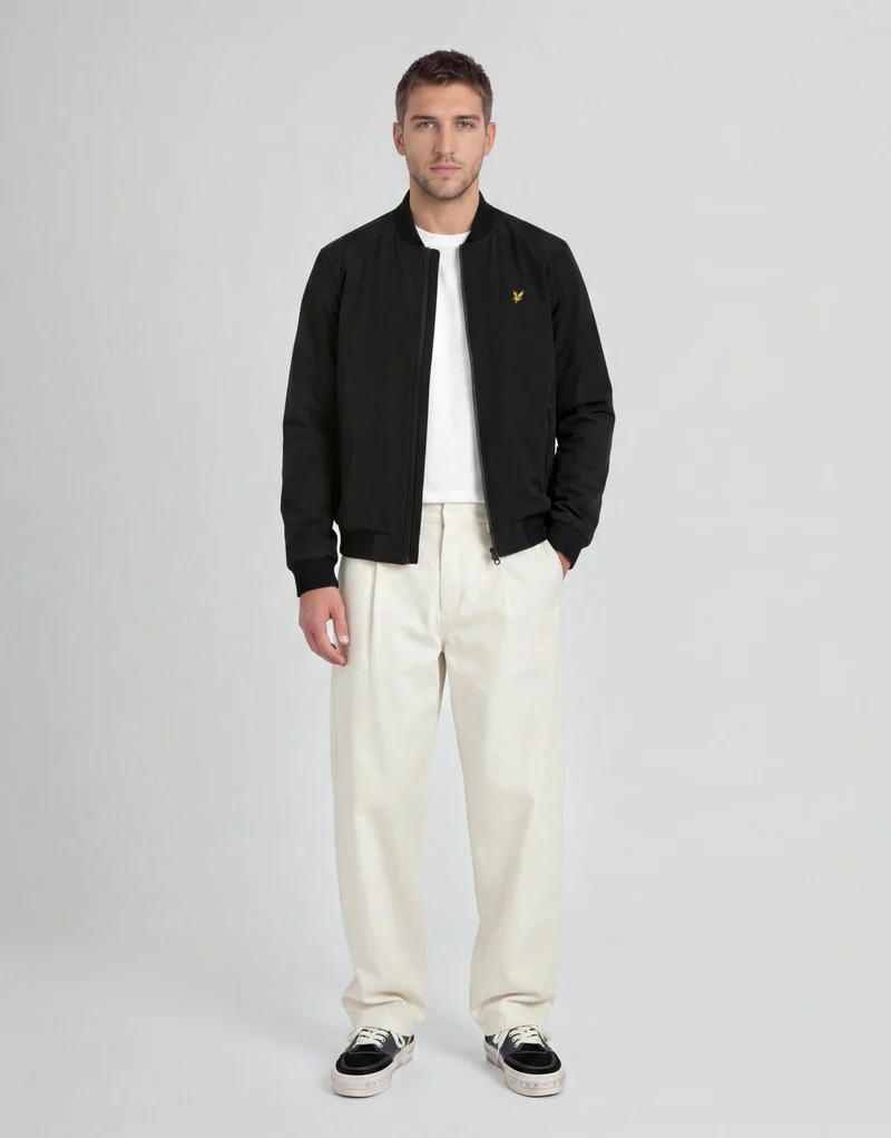 Nylon Padded Bomber Jacket