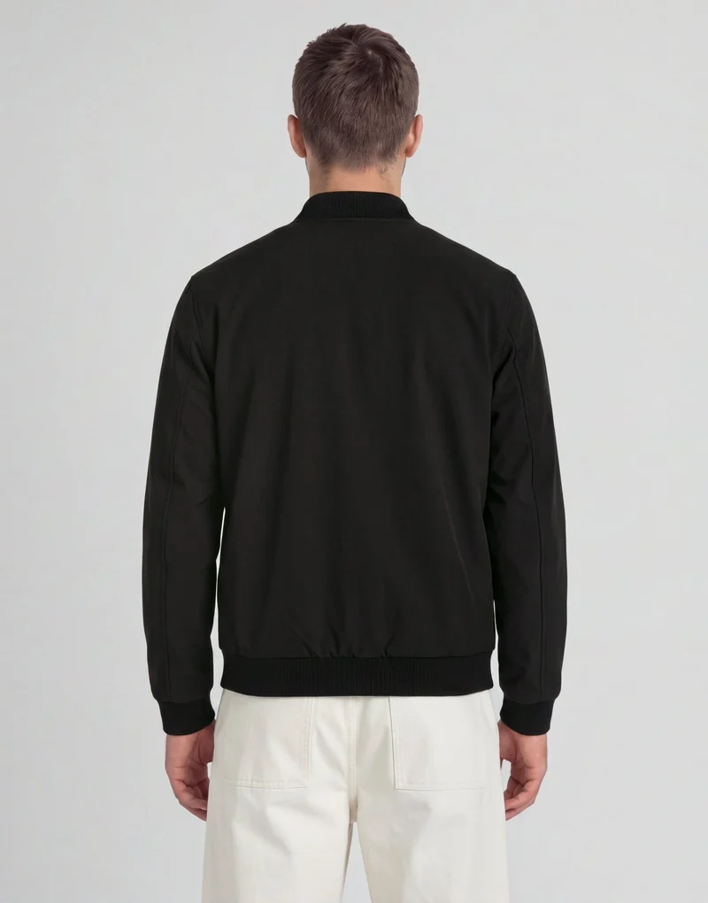 Nylon Padded Bomber Jacket
