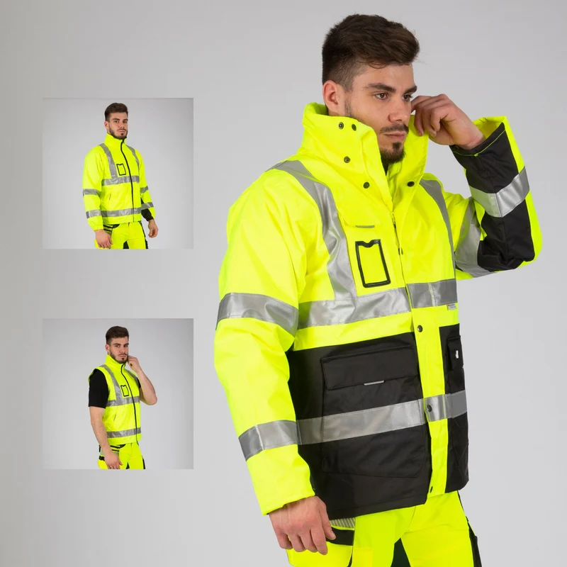 WELLINGTON - PARKA DE TRAVAIL HAUTE VISIBILITÉ - 2277 | Jaune fluo