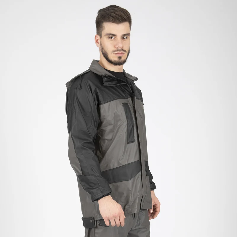 MORAY - VESTE DE PLUIE DE TRAVAIL - 9224 | Gris / Noir