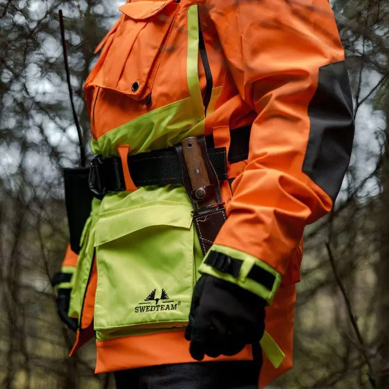 Herren Jagdjacke Protect Pro Orange Neon Swedteam
