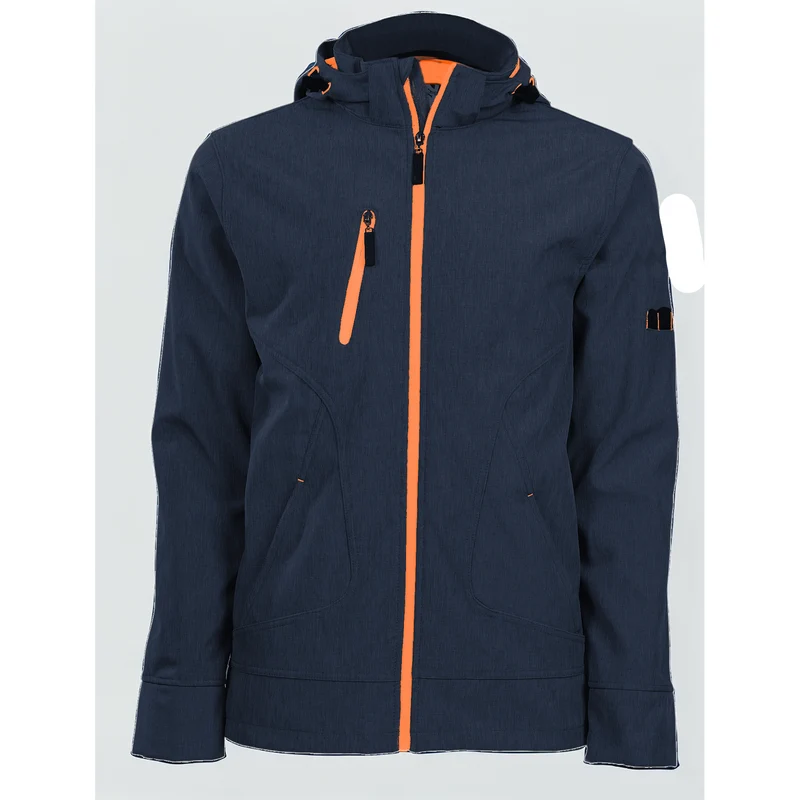 BOREL - BLOUSON DE TRAVAIL EN SOFTSHELL - 1511 | Marine / Orange fluo