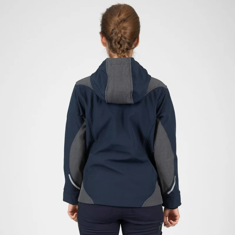 FLORENCE - ACHAT BLOUSON DE TRAVAIL EN SOFTSHELL - 1502 | Marine / Jaune fluo