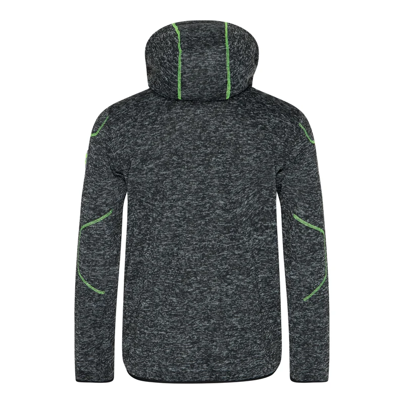 LYNX - GILET DE TRAVAIL - 1398 | Noir chiné / Vert fluo