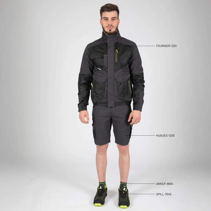 FOURNIER - BLOUSON DE TRAVAIL - 1201 | Gris / Noir