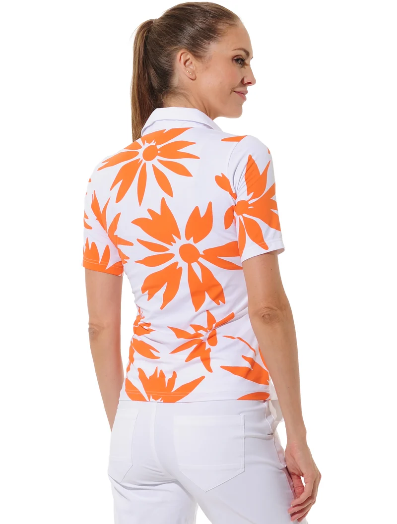 MDC Daisies Print Golf Poloshirt Damen