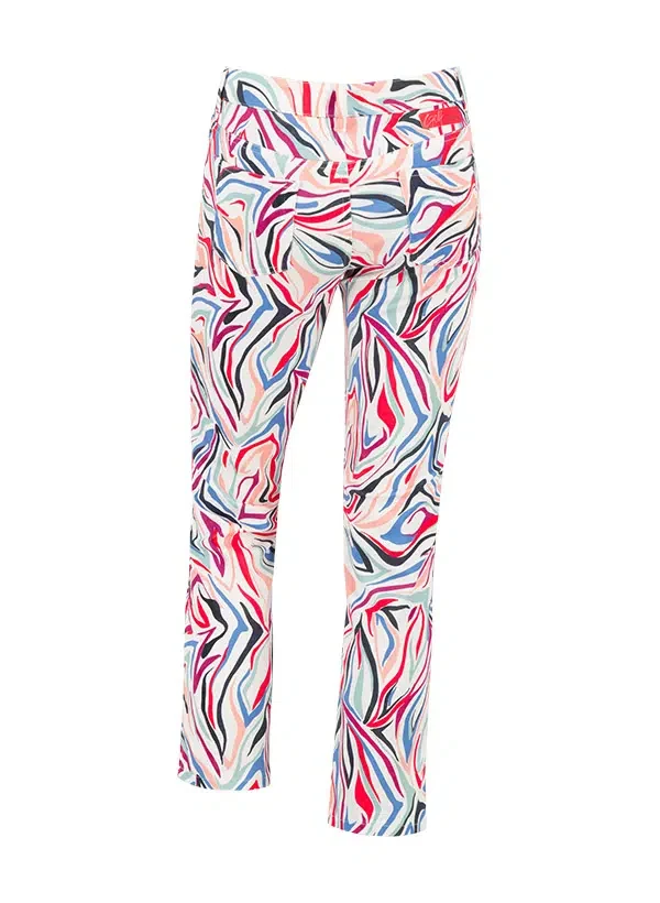 Alberto JANA-CR Golfhose Damen 34 weiß/fantasy