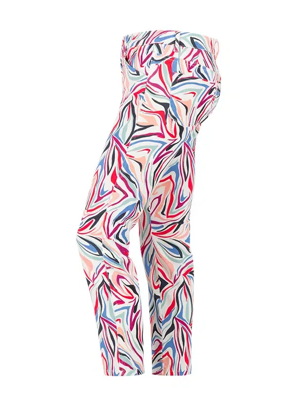 Alberto JANA-CR Golfhose Damen 34 weiß/fantasy