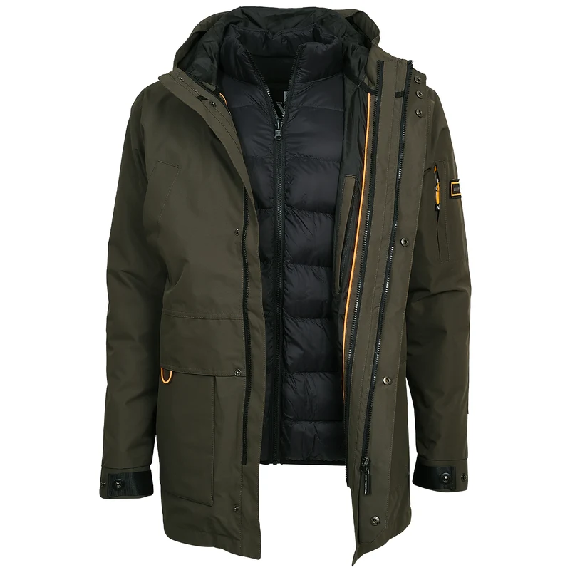 CONOR - PARKA DE TRAVAIL - 1085 | Kaki / Noir