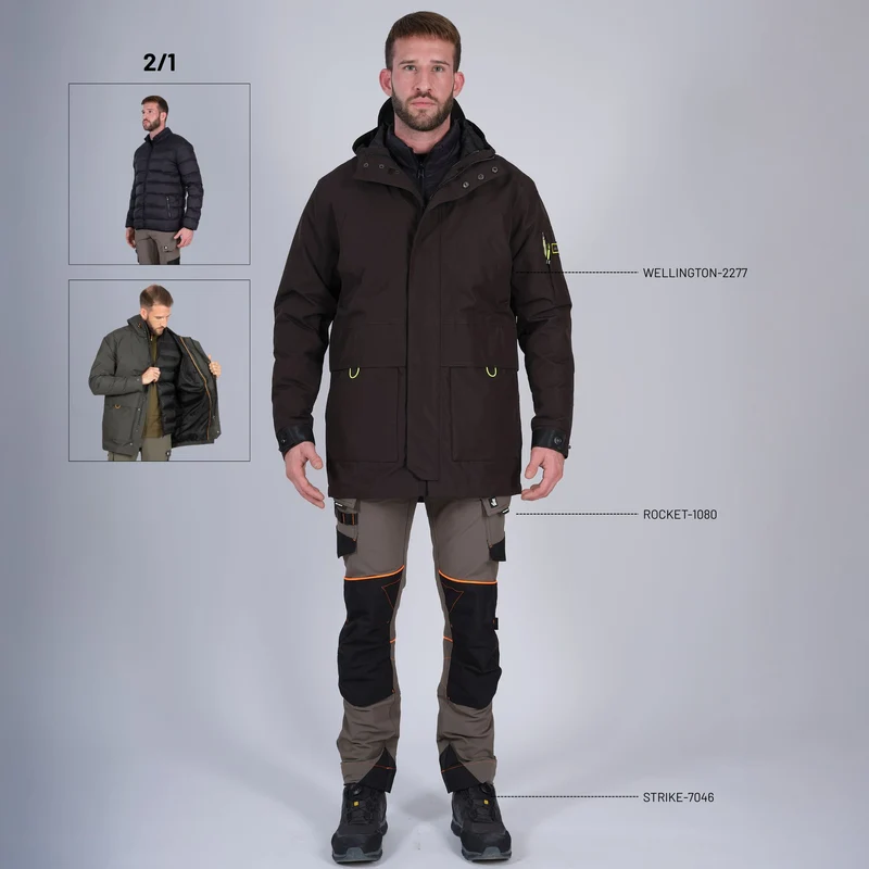 CONOR - PARKA DE TRAVAIL - 1085 | Anthracite / Noir
