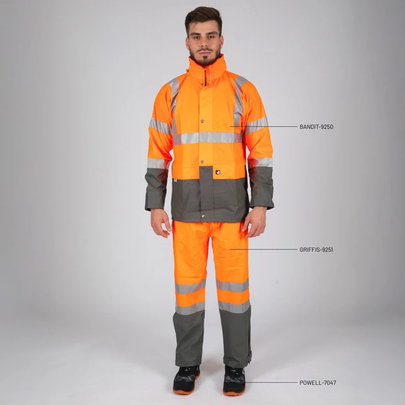 BANDIT - VESTE DE PLUIE HAUTE VISIBILITÉ - 9250 | Orange fluo