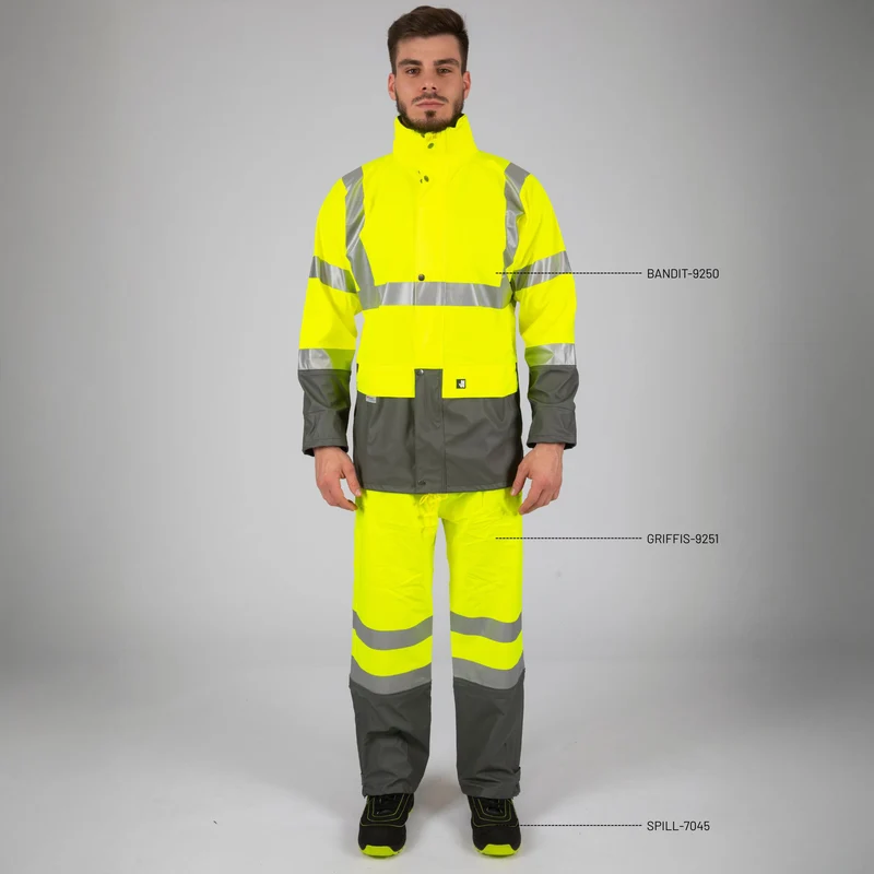 BANDIT - VESTE DE PLUIE HAUTE VISIBILITÉ - 9250 | Jaune fluo