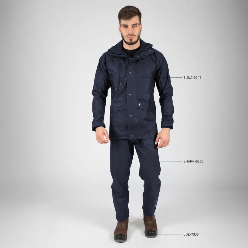 TUNA - VESTE DE PLUIE DE TRAVAIL - 9247 | Marine