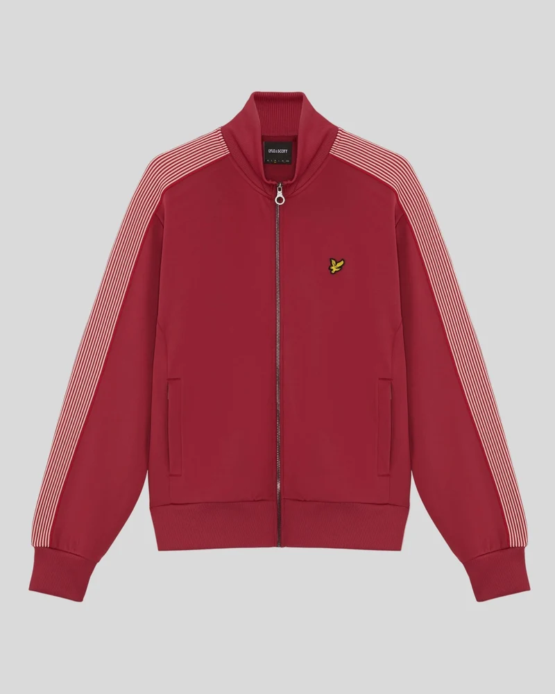 Sports Striped Taped Track Jacket