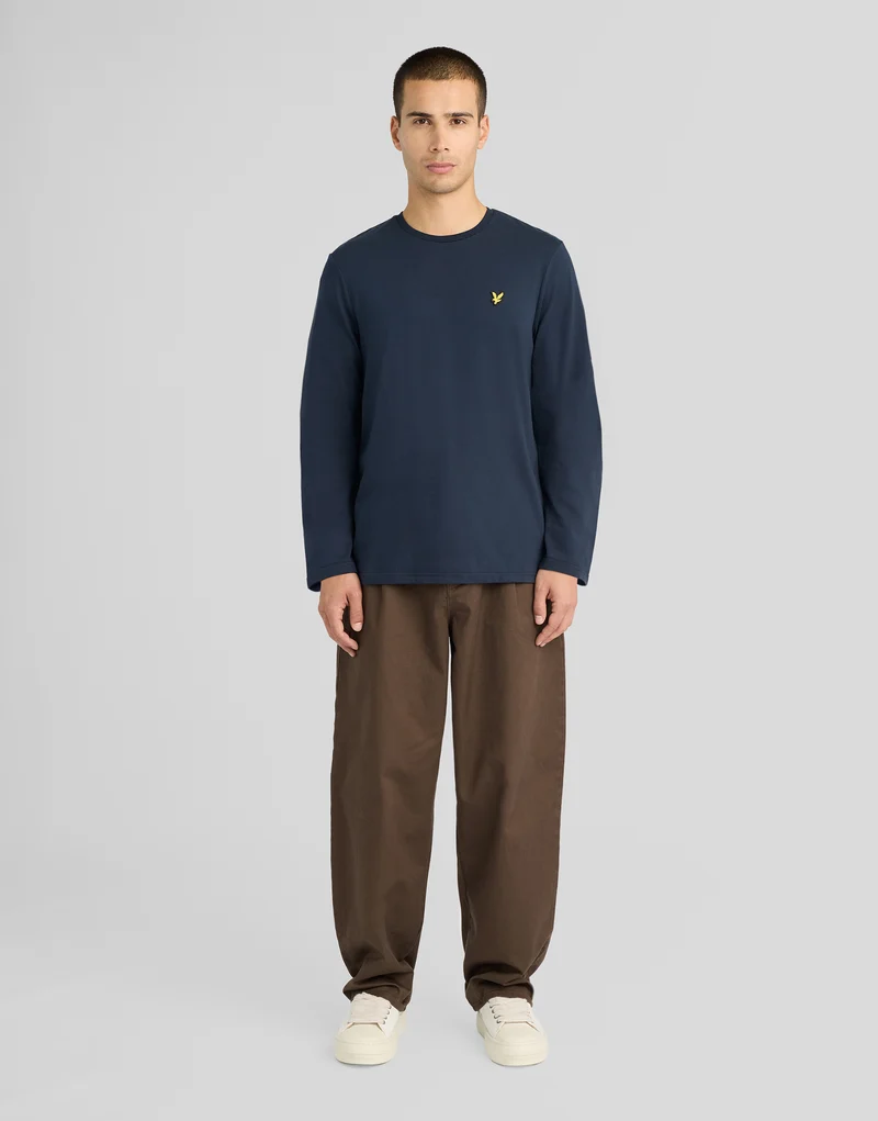 Boxy Long Sleeve Cotton T-Shirt