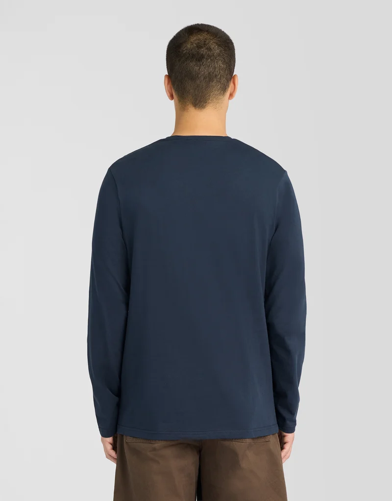 Boxy Long Sleeve Cotton T-Shirt