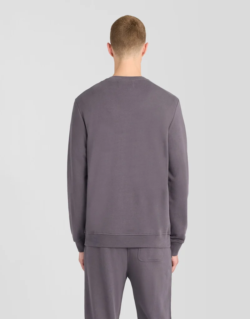 Superfine Cotton Crew Neck Sweatshirt