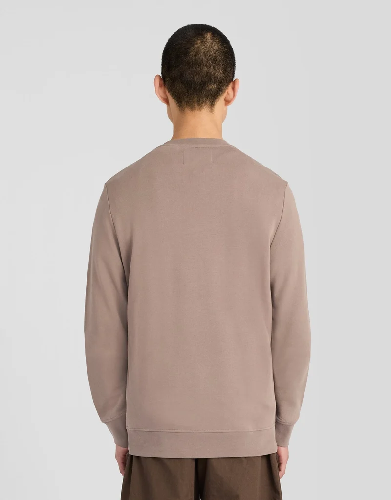 Superfine Cotton Crew Neck Sweatshirt