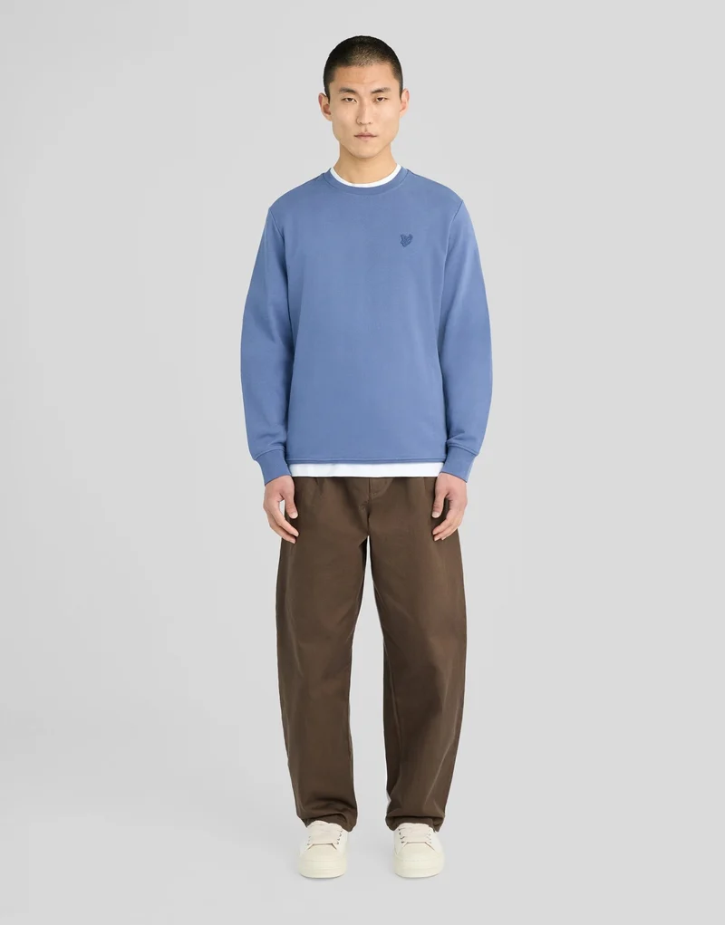 Superfine Cotton Crew Neck Sweatshirt