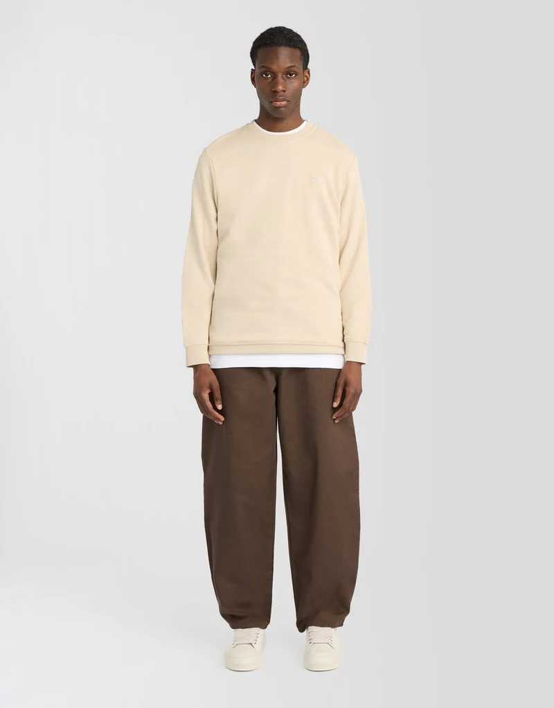 Superfine Cotton Crew Neck Sweatshirt
