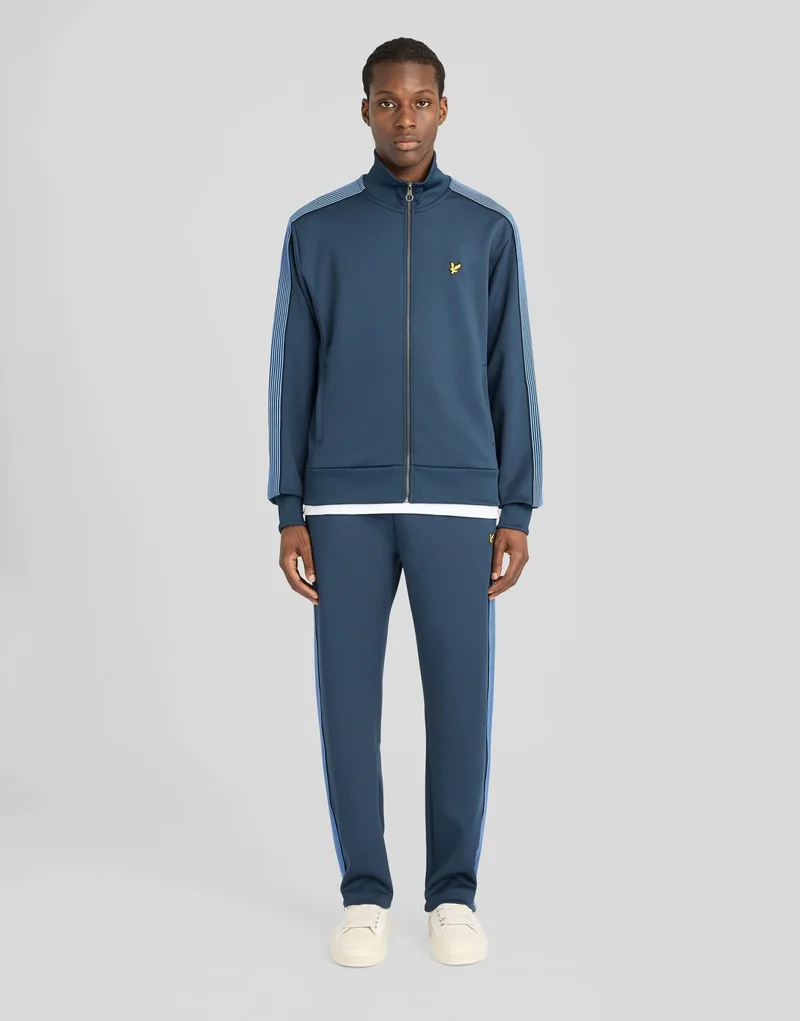 Sports Striped Taped Track Jacket