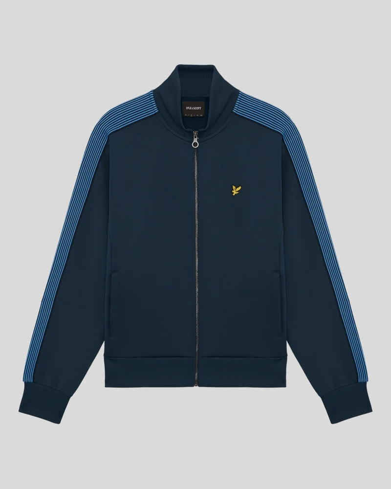 Sports Striped Taped Track Jacket