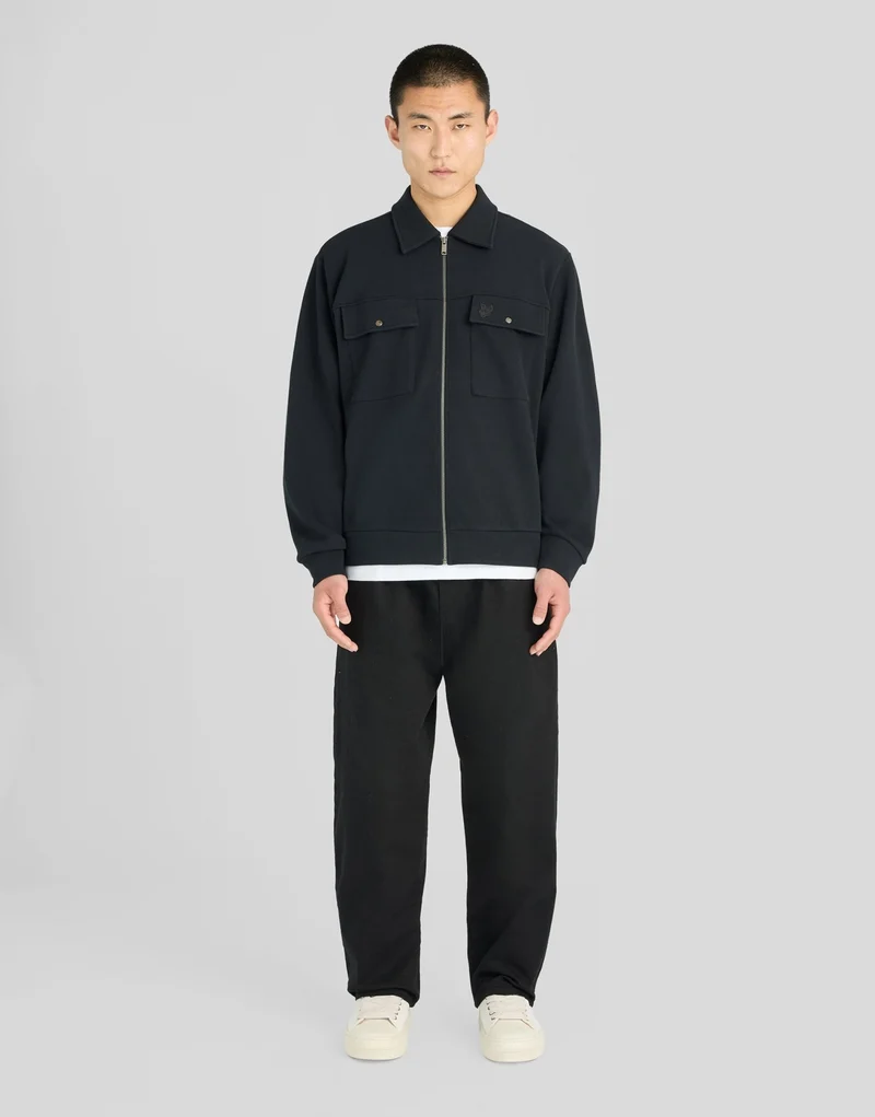 Pique Interlock Cotton Overshirt