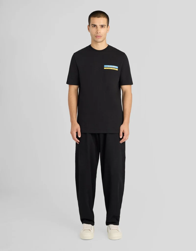 TV Pixel Back Graphic T-Shirt