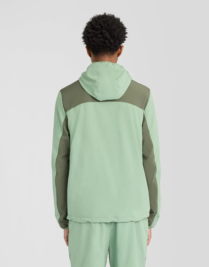 Sports Panelled Windbreaker Jacket