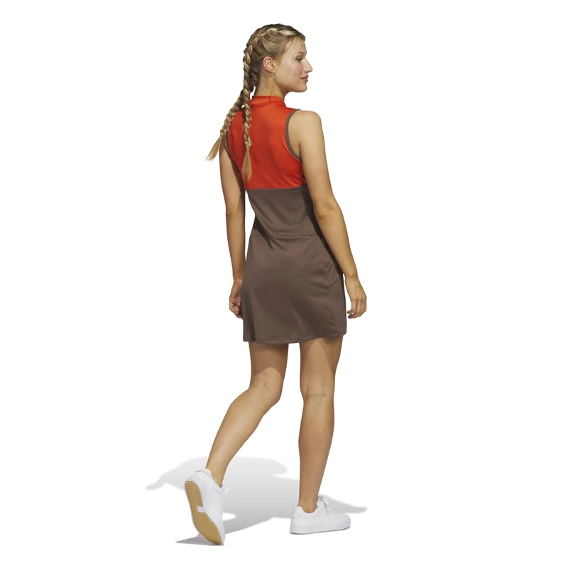 adidas Ultimate365 Tour Colorblocked Golf Dress Damen XS braun XS braun XS braun