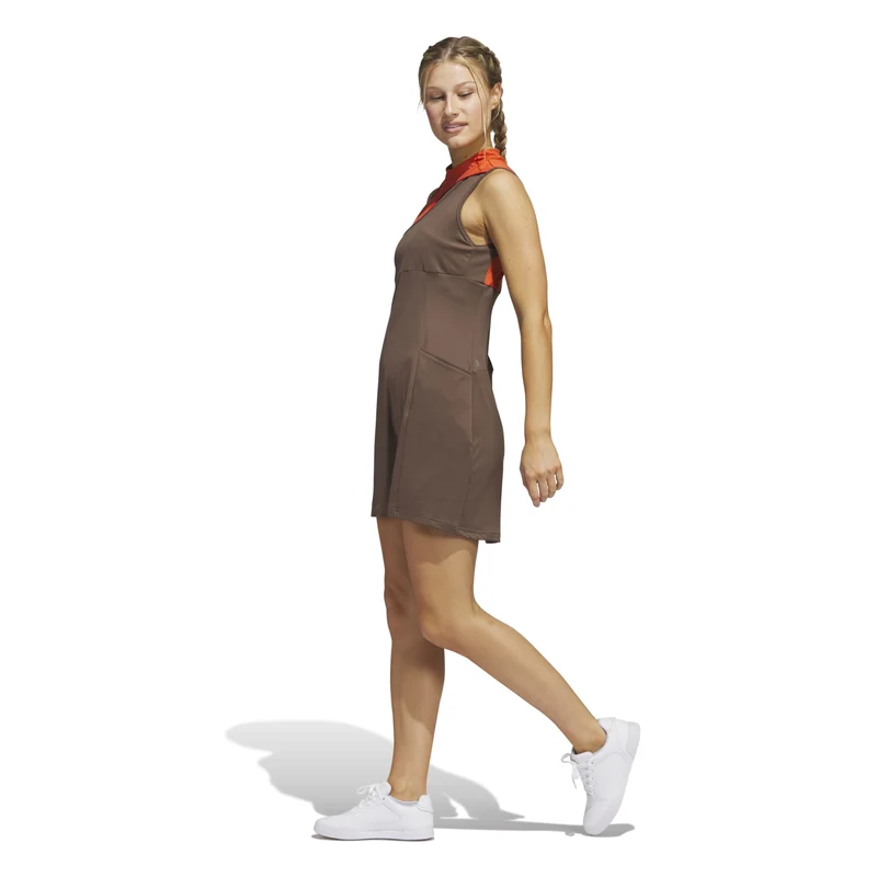 adidas Ultimate365 Tour Colorblocked Golf Dress Damen XS braun XS braun XS braun