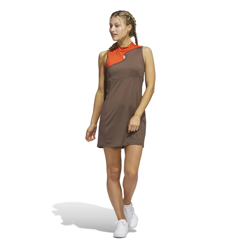 adidas Ultimate365 Tour Colorblocked Golf Dress Damen XS braun XS braun XS braun