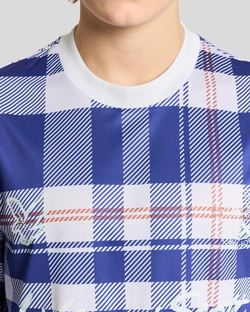 Sports Tartan Check Football Shirt