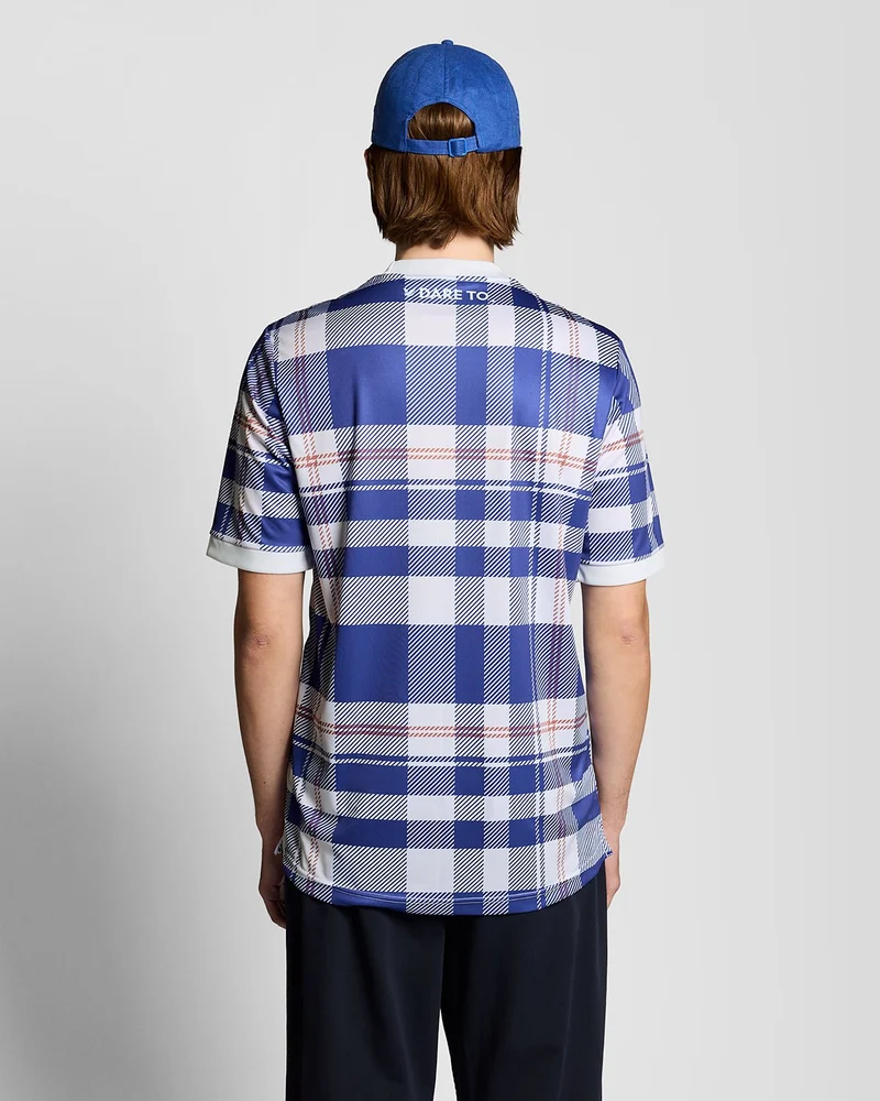 Sports Tartan Check Football Shirt