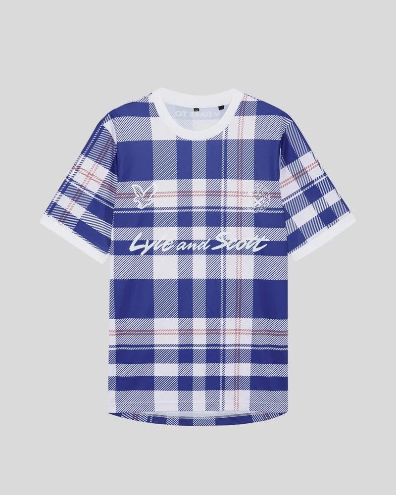 Sports Tartan Check Football Shirt