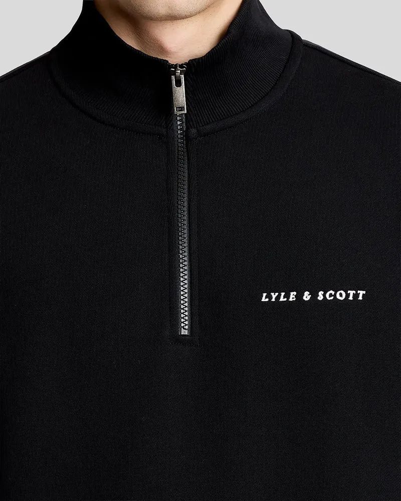 Heavyweight Script 1/4 Zip Sweatshirt