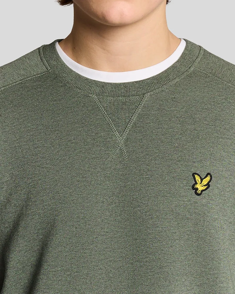 Cotton Marl Raglan Sweatshirt