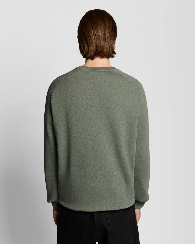 Cotton Marl Raglan Sweatshirt