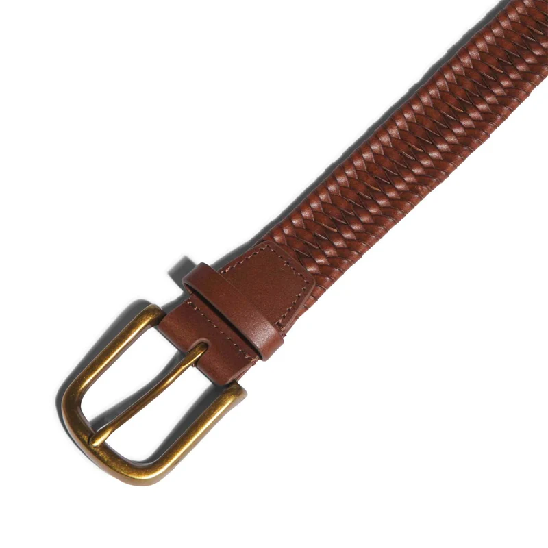 adidas woven Leather Belt Gürtel Herren XXL braun
