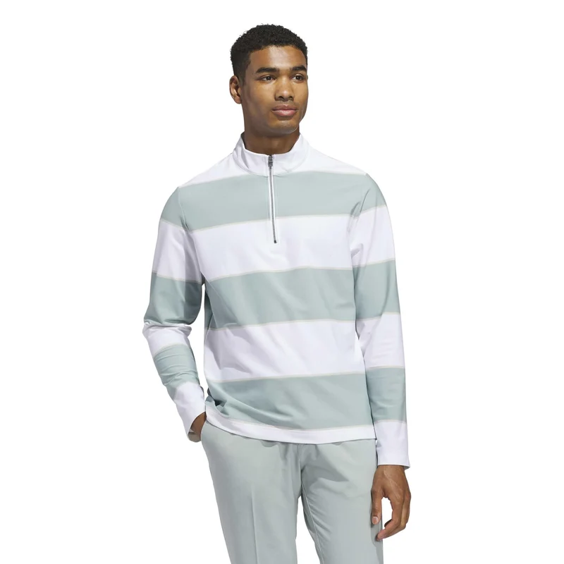 adidas ULT365 RugbyStripe 1/4 Zip Pullover XXL grün/weiss