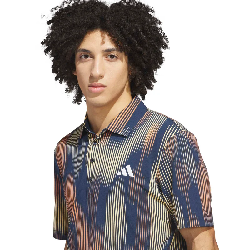 adidas ULT365 Cool Feel Print Polo Herren L navy/orange
