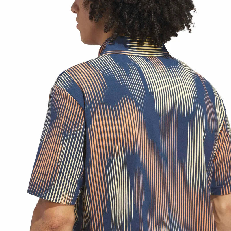 adidas ULT365 Cool Feel Print Polo Herren L navy/orange