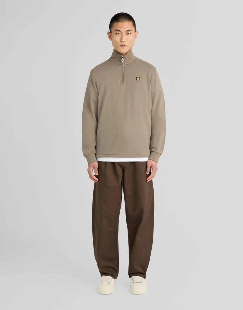 Cotton Loopback 1/4 Zip Sweatshirt