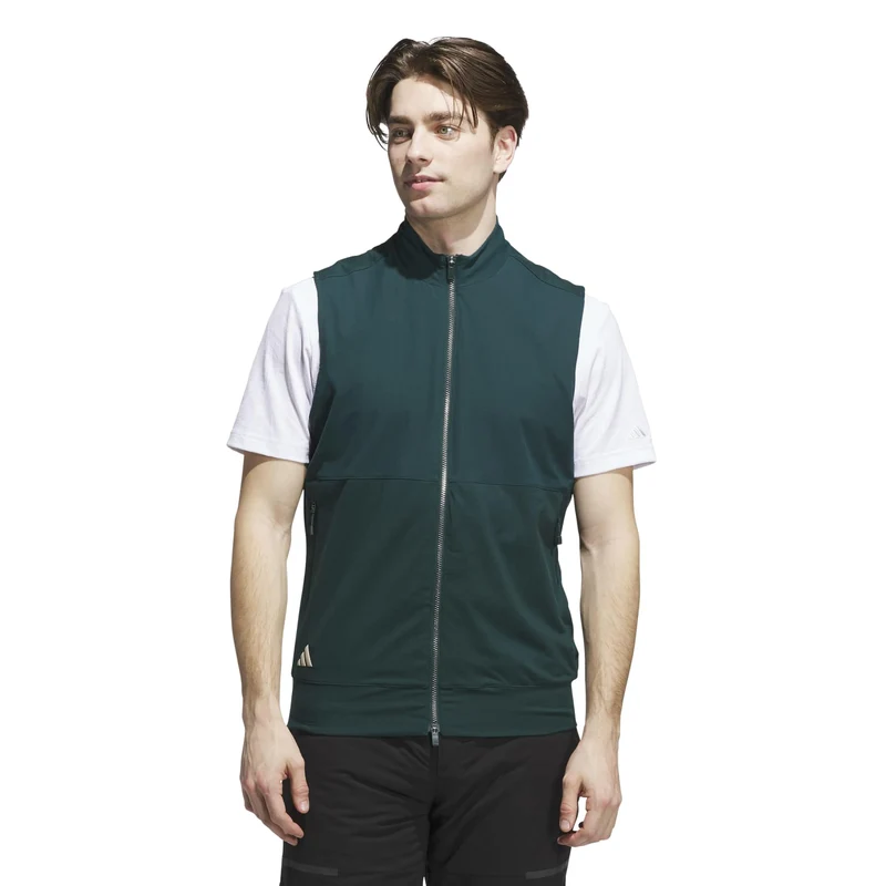 adidas Tour Weste Herren S dunkelgrün/weiß S dunkelgrün/weiß S dunkelgrün/weiß