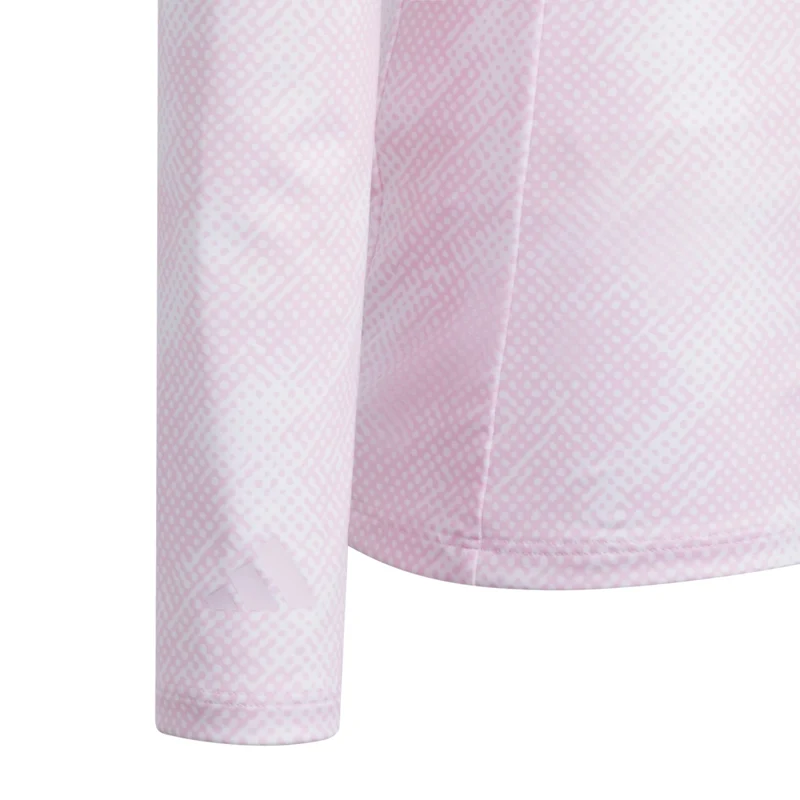 adidas Longsleeve Print Polo Mädchen 128 rosa 128 rosa 128 rosa