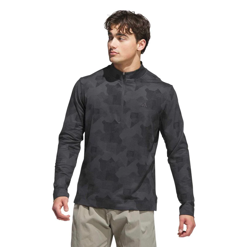 adidas Go-To Print 1/4-Zip Sweatshirt Herren S mintgrün S mintgrün S mintgrün