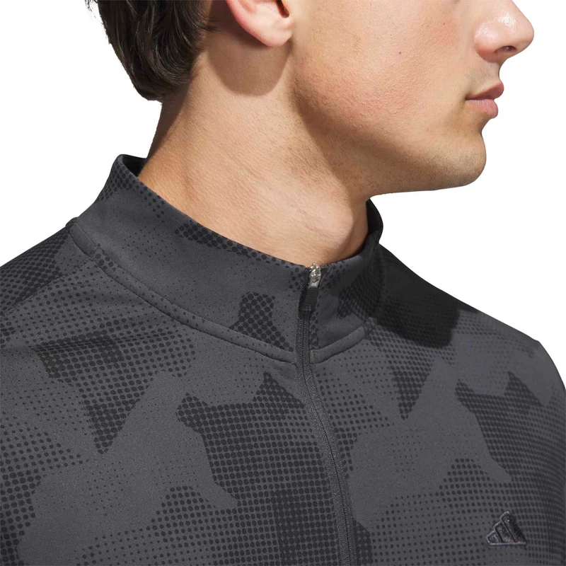 adidas Go-To Print 1/4-Zip Sweatshirt Herren S mintgrün S mintgrün S mintgrün