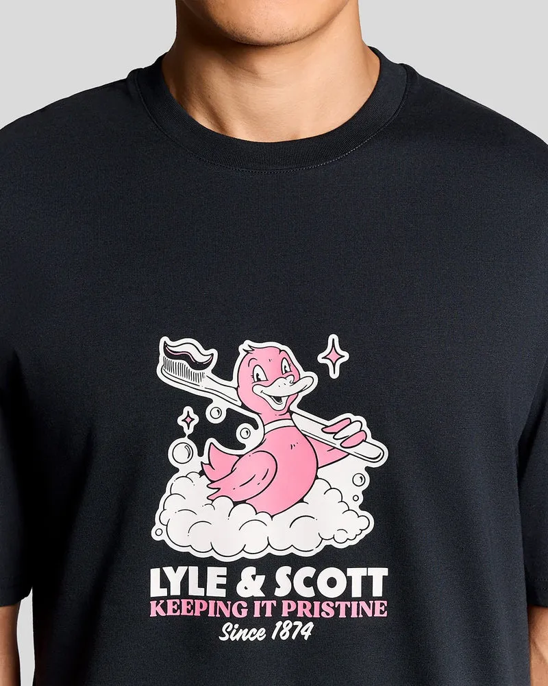 Chest Print Graphic T-Shirt
