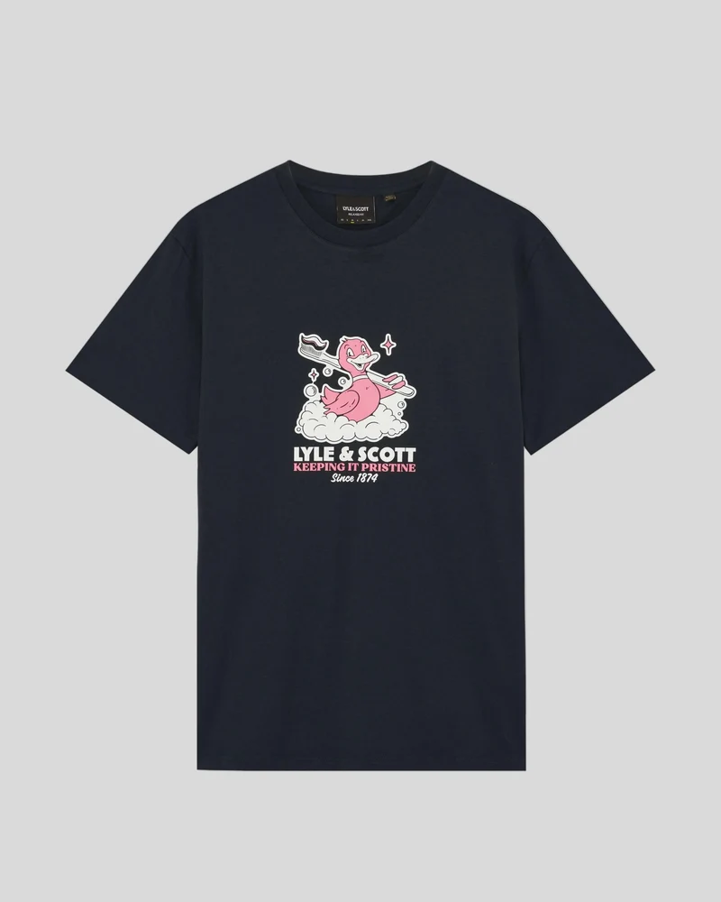 Chest Print Graphic T-Shirt