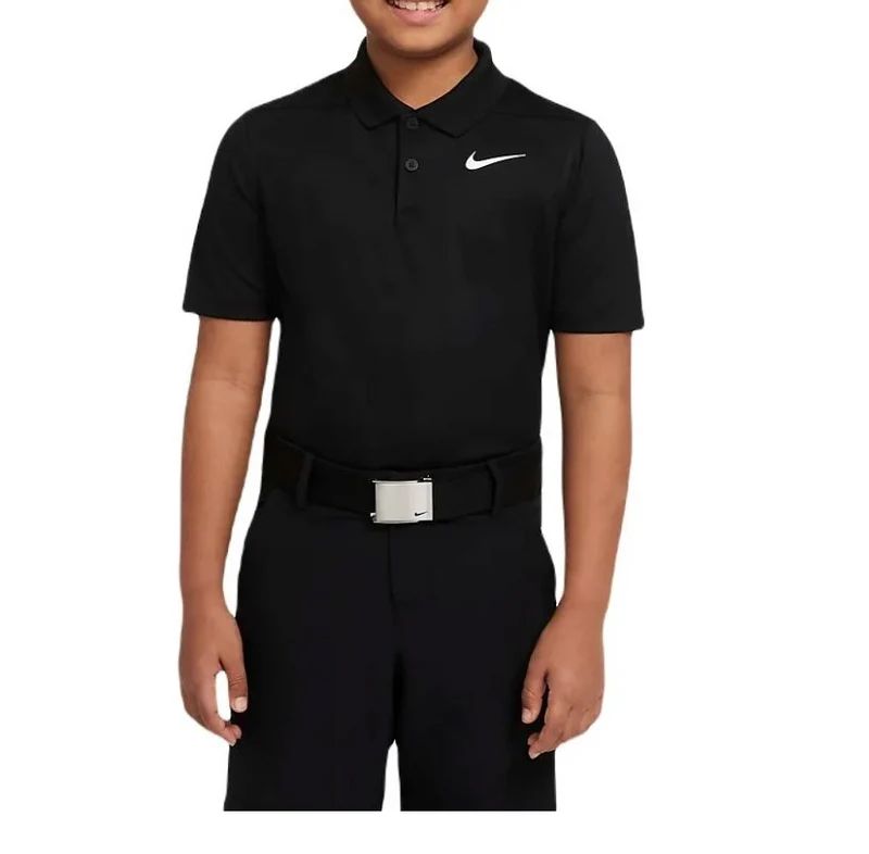 Nike Dri-FIT Victory Polo Kinder L schwarz/weiß